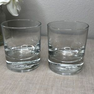 Set of 2 Crown Royal Low Ball Glasses Collectors